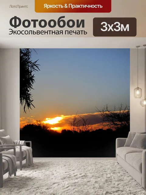 Фотообои Заход солнца