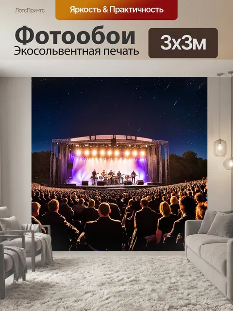 Фотообои звук вечернего концерта под звездами