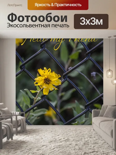 Фотообои Привет друг, фото приветствия