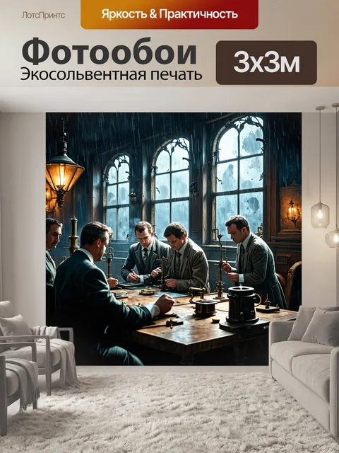 Фотообои дождь в стиле стимпанк