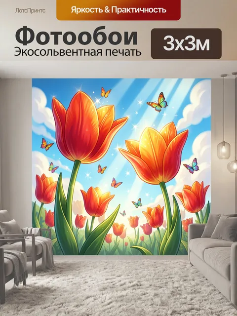 300 × 300 см · Экосольвентная печать