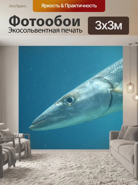 Фотообои стройный рыба в аквариуме