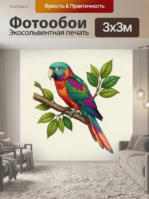 300 × 300 см · Экосольвентная печать