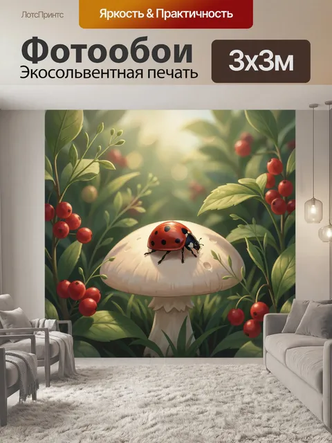 300 × 300 см · Экосольвентная печать