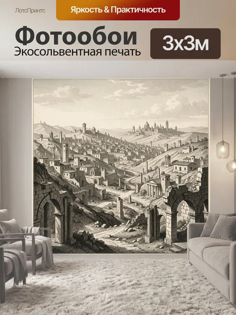 Фотообои Древний город на холмах