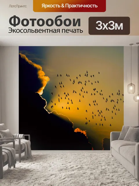 Фотообои Миграция птиц