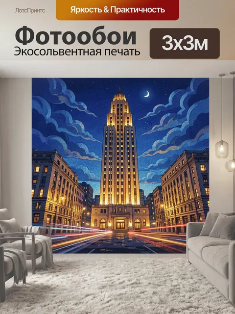 300 × 300 см · Экосольвентная печать