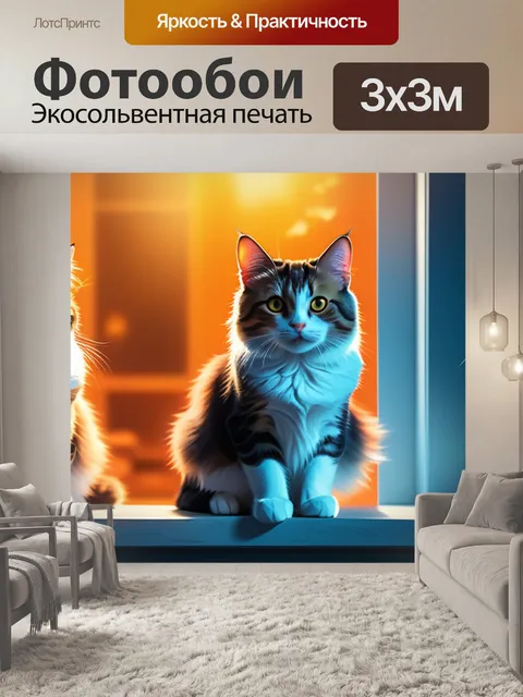 Фотообои с котиками