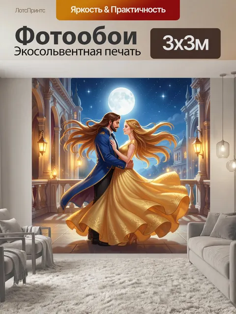 Фотообои Сказочное свидание под луной