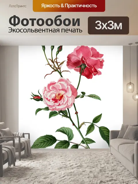 Фотообои Роза винтажное искусство старое