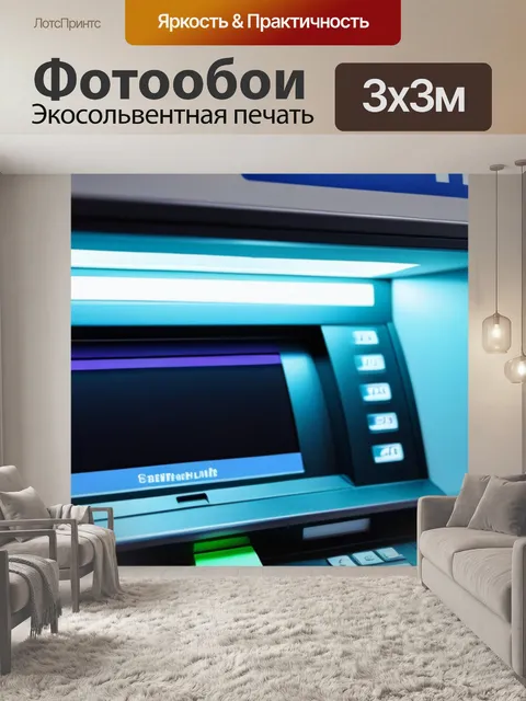 Фотообои деньги в банкомате