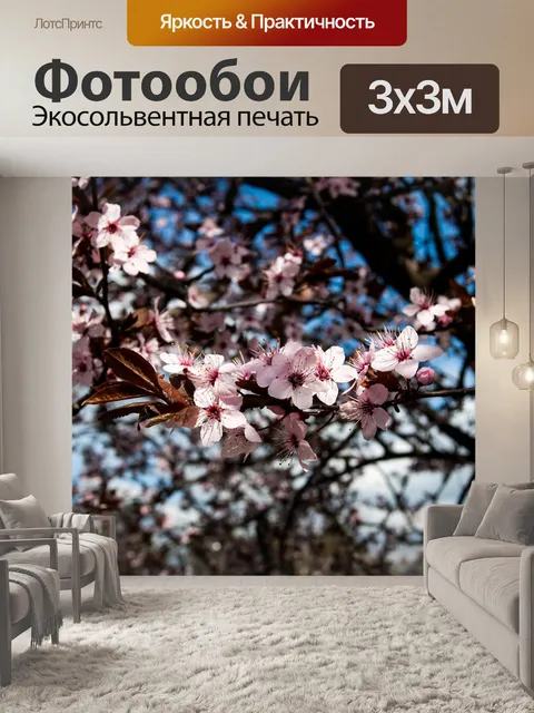 Фотообои Розовые цветы