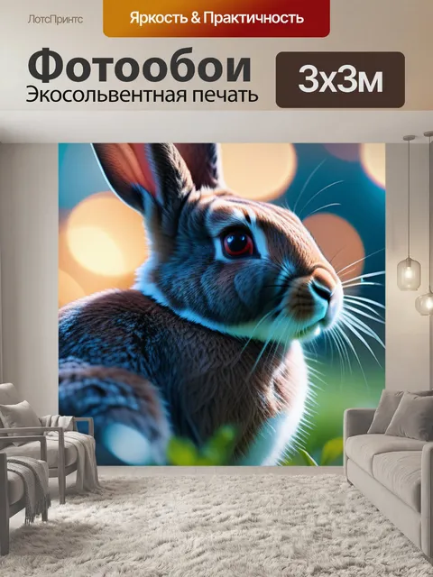Фотообои с кроликом