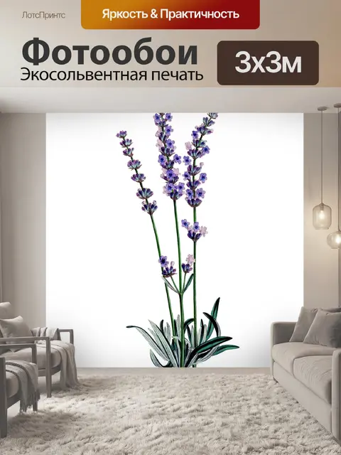 Фотообои лаванда