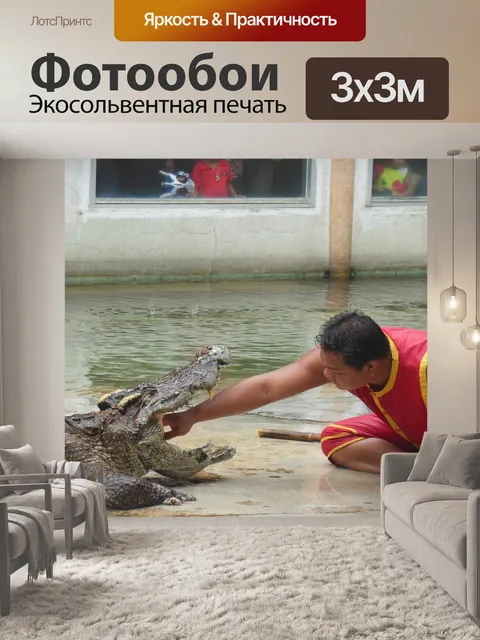 Фотообои Шоу крокодиловой фермы