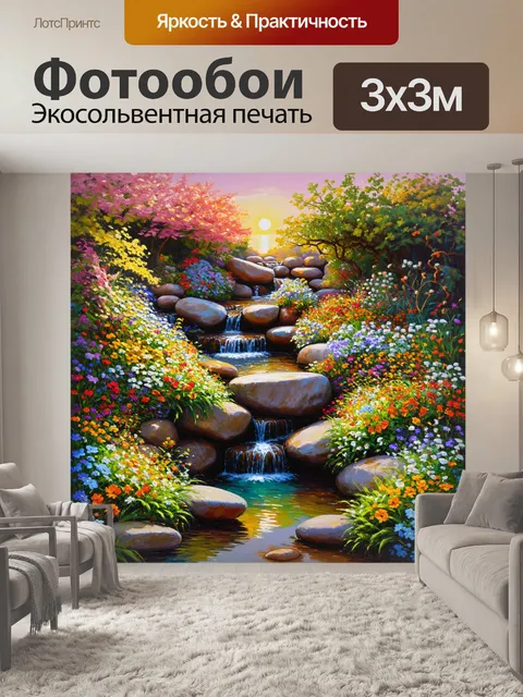 Фотообои каждый промт описан на русском языке и переведен на английский