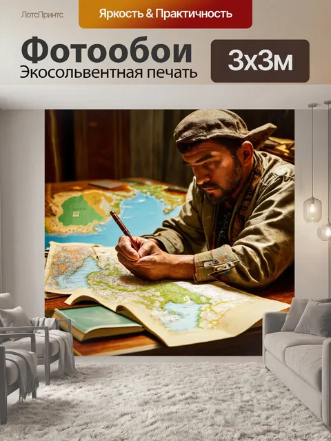 Фотообои нарисуйте охотника за сокровищами