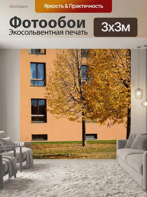 Фотообои Осень в городе