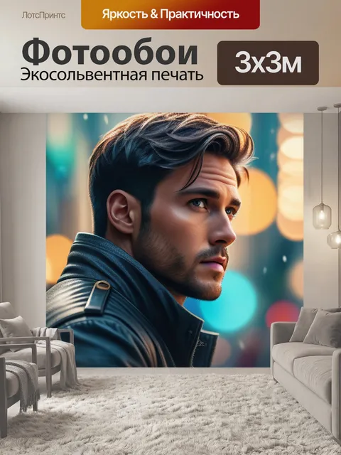 Фотообои с парнем