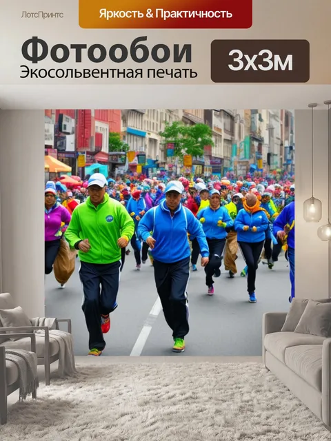Фотообои с движением людей