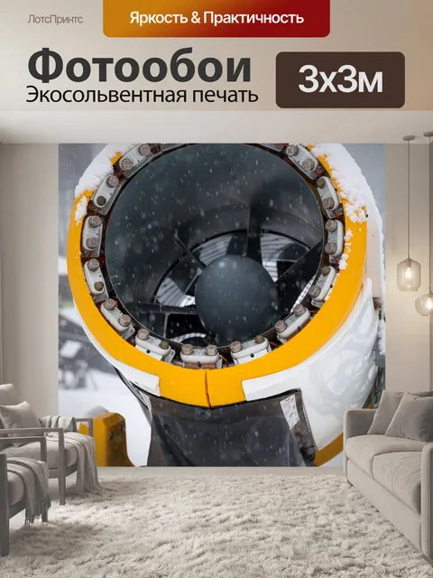Фотообои снежная пушка