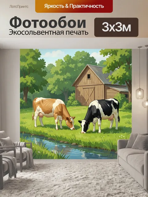 300 × 300 см · Экосольвентная печать