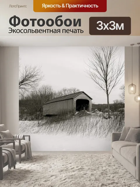 Фотообои Крытый мост