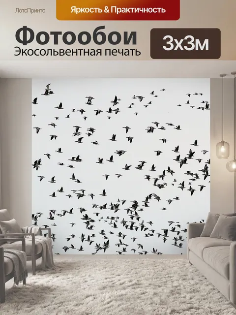 Фотообои Стая птиц