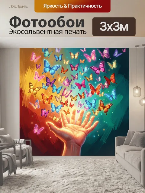300 × 300 см · Экосольвентная печать