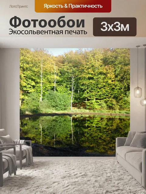 Фотообои Лесное озеро