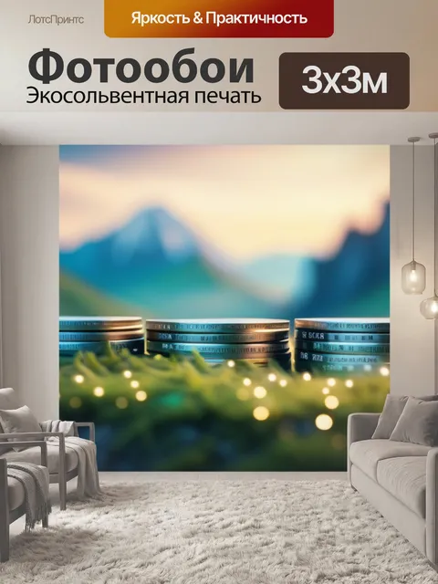 Фотообои пейзаж с двумя берегами легкий