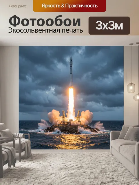 300 × 300 см · Экосольвентная печать