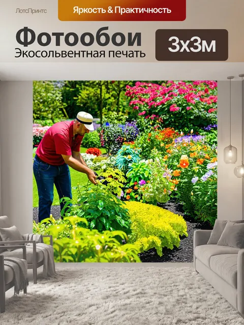 Фотообои изображение садовода