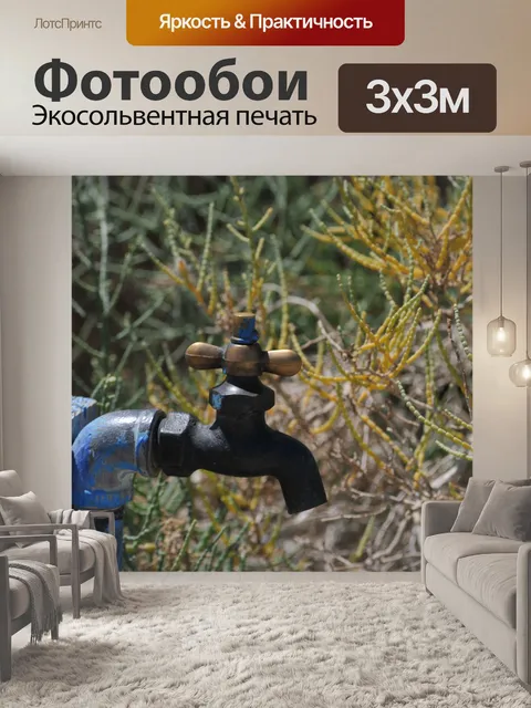 Фотообои Наружный водопроводный кран
