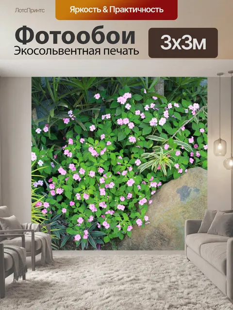 Фотообои Фиалки в моем саду