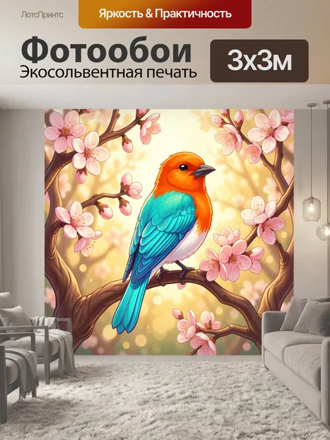 300 × 300 см · Экосольвентная печать
