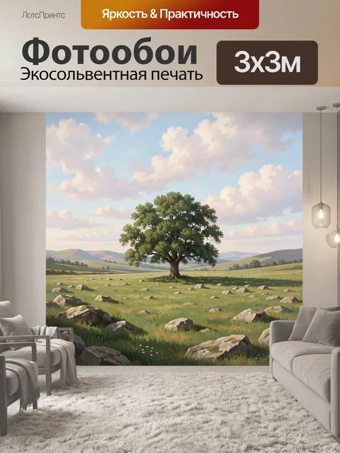 300 × 300 см · Экосольвентная печать