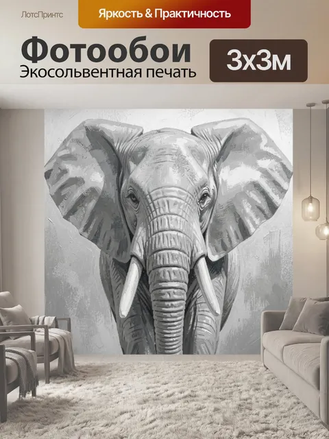 300 × 300 см · Экосольвентная печать