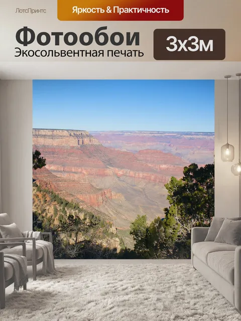 Фотообои Сосны над Гранд-Каньон