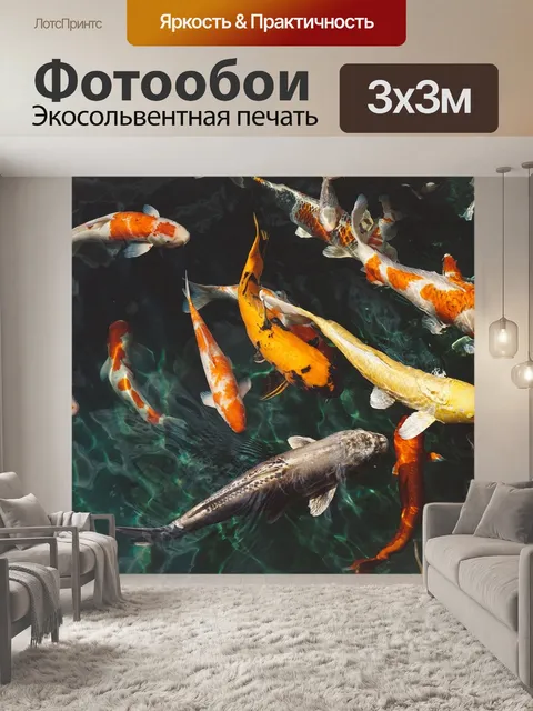 Фотообои Koi рыбы
