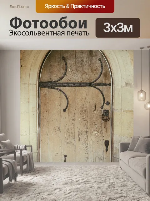 Фотообои старинная старая дверь