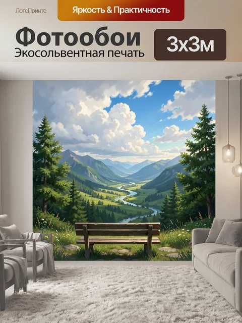 300 × 300 см · Экосольвентная печать