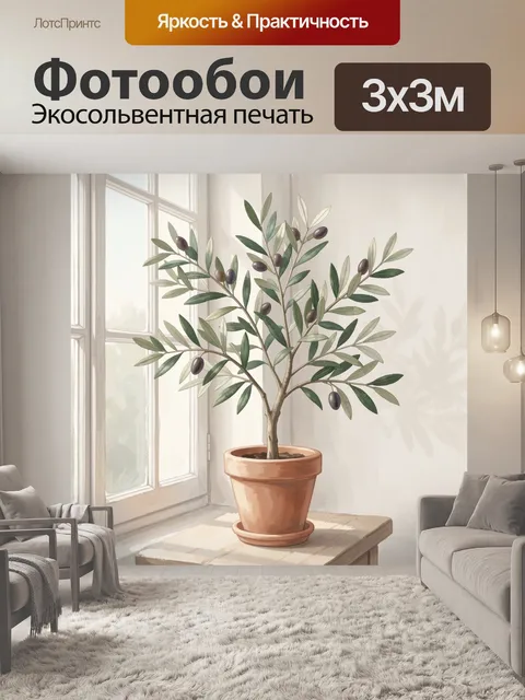 300 × 300 см · Экосольвентная печать