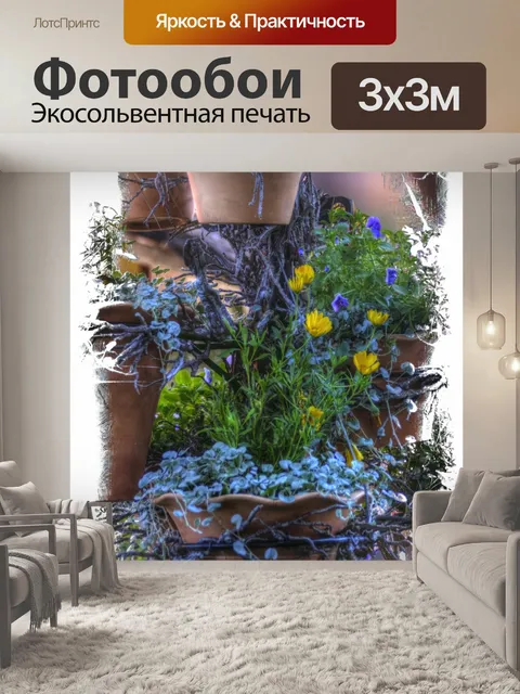 Фотообои Цветочные горшки