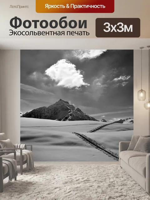 Фотообои Туристические лыжи
