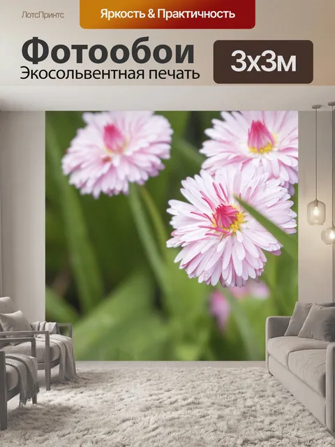 Фотообои Розовый