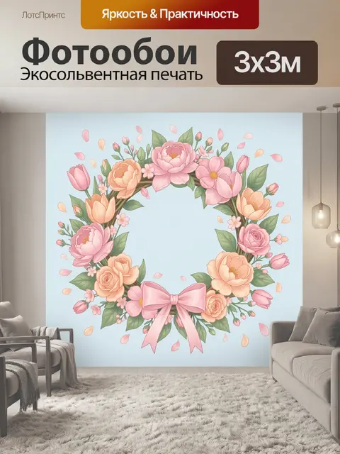 300 × 300 см · Экосольвентная печать