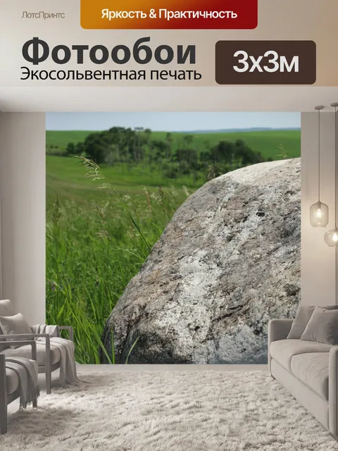 Фотообои Пейзаж поле Декорации Рок