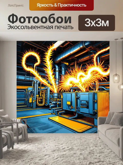 Фотообои увлекательная высокотехнологичная фабрика