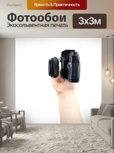 Фотообои Камера в руке